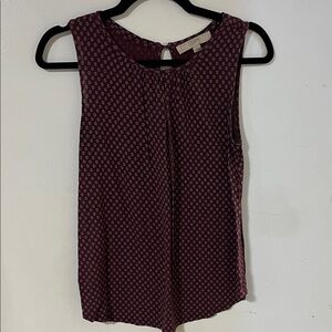 LOFT Patterned Sleeveless Blouse
